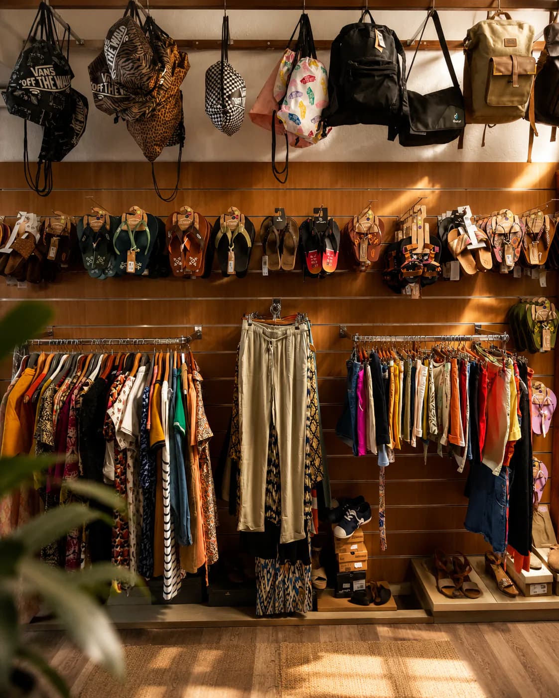 Sélection mode et accessoires dans la boutique Run Évasion